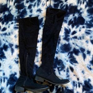 7 1/2, Ana Pixie, black, high rised boots
